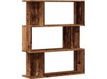 Libreria Effetto Legno Antico 80X24X96 Cm Materiale A Base Di Legno