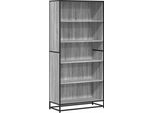 Vidaxl Libreria Grigio Sonoma 80,5X35X170,5 Cm Materiale A Base Di Legno