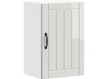Vidaxl Pensile Da Cucina Lucca Bianco Lucido A Base Di Legno