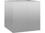 Vidaxl Fioriera 80X80X80 Cm Acciaio Zincato