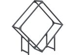 Vidaxl Porta Legna Antracite 80X25X80 Cm Acciaio Laminato A Freddo