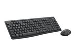 Logitech MK370 Combo For Business - Dimensioni Complete (100%) - Rf Wireless + Bluetooth - Interruttore A Chiave A Membrana - Azerty - Grafite - Mouse Incluso