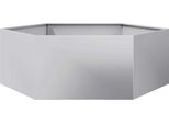 Vidaxl Fioriera Esagonale 138X120X45 Acciaio Zincato
