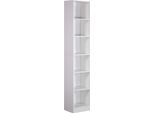 Rebecca Mobili Akras Libreria 200X40X29,5 Truciolare Bianco Moderno