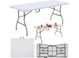 Tavolo Pieghevole Bloccabile Tavolo Da Banchetto Per Catering Bianco 180 X 74 Cm