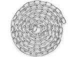 Catena Acciaio Al Carbonio - 5,1 Mm X 3,04 M - Robusta Catena A Maglie - Catena Di Sbarramento Per Sicurezza E Stabilità