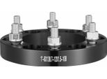 Succebuy Distanziali Ruota 1" 6X5,5"", 6 Perni Ruota Forgiati, Perni M12X1,5 Centrati Sul Mozzo, Foro 108 Mm, Adatti Per Toyota, Lexus, Chevrolet, Honda, Hummer, 4 Pezzi, Nero"