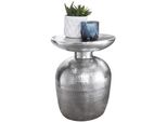 Kadima Design Dekotisch Enns: Orientalisch, Hammerschlagstruktur, Aluminium, 15 Kg Belastbarkeit