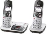 Panasonic KX-TGE522GS Telefono Cordless Con Segreteria Telefonica Argento