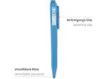 20X Hygostar 85563 Biros Clip Retrattile Scrittura: Plastica Blu Canna Rilevabile: Blu