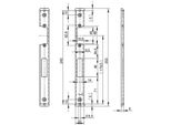 Frontale Wilka Scrocco E Catenaccio A U, Destro, 245 X 24 X 6 Mm, Acciaio Inox