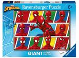 Ravensburger, Puzzle Gigante Da Pavimento 125 Pezzi Spider-Man Con Tema Supereroi, Colorato