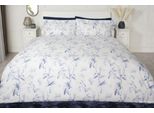 Belledorm - Set Di Biancheria Da Letto "Serenity"", Floral BM430 (Letto Matrimoniale) (Bianco/Blu)"
