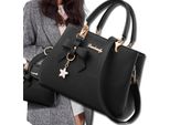 Edibazzar | Borsa A Tracolla Classica Da Donna, Tracolla Nera, Portachiavi, Valigia, Borsa Da Città