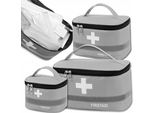 Edibazzar | Set Di 3 Kit Di Pronto Soccorso Medico Per La Medicazione A Casa, In Viaggio E Per I Turisti.