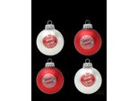 Set Di 4 Decorazioni Natalizie Fc Bayern Monaco Rosso/Bianco