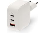 Caricabatterie Da Muro | 70 W | Gan | PD3.0 | Funzione Di Ricarica Rapida | 1,5 / 2,25 / 2,5 / 3,0 / 3,5 A | Numero Di Uscite: 3 | USB-A / 2X USB-C™ | Selezione Automatica Della Tensione | Bianco