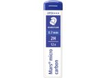 Staedtler® 250 07-2H Piombo Fine Mars® Micro Carbonio 250 - 0,7 Mm, 2H, Nero, 12 Fili