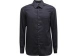 O0987 Camicia Uomo Emporio Armani Man Shirt Blue