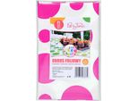 Tovaglia Per Feste In Carta Stagnola A Pois - Rosa - 100 X 130 Cm