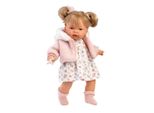 Bambola Piangente Llorens Joelle Rosa Giacca Vuota Con Suono 38 Cm