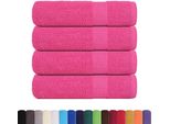 Vidaxl Asciugamani Da Doccia 4 Pz. Rosa 70X140 Cm 360 G/M² 100% Cotone