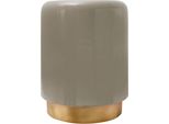 Beistelltisch Kayoom "Art Deco 375, Abstelltisch Aus Metall,Funktional Und Stabil", Grau (Taupe, Gold, Taupe), B:35Cm H:44,5Cm T:35Cm, 100% Eisen, Tische, Beistelltisch, Dekorativ, Glanzvolle Lackierung, Stilvolles Design