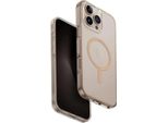 Custodia Uniq Clario Per Iphone 16 Pro Max Ricarica Magclick Trasparente/Oro
