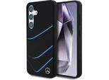 Etui Mercedes Silicone Contrastato Curve Magsafe Fare Samsung Galaxy S25 Czarny