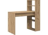 Vidaxl Scrivania Artisan In Rovere 113 X 54 X 120 Cm Materiale A Base Di Legno