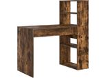 Vidaxl Desk Rovere Affumicato 113 X 54 X 120 Cm Materiale A Base Di Legno