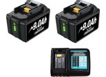Batteria Di Ricambio, Alta Capacità 9000Mah, Compatibile Con Diversi Utensili Elettrici, 2 Pezzi 9.0 3A