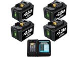 Batteria Di Ricambio, Alta Capacità 9000Mah, Compatibile Con Diversi Utensili Elettrici, 4 Pezzi 9.0 3A