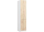 Akord Armadio Lima Bianco/Rovere Sonoma 40X55X205 Cm