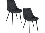 Akord Set Di 2 Sedie Nere 44X41X46 Cm