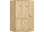 Akord Armadio Angolare 4 Ante In Rovere Artigianale 100X50X180 Cm
