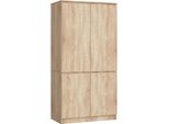 Akord Armadio 4 Ante Rovere Sonoma 90X51X180 Cm