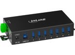 Inline® Hub Industriale Usb 3.2 Gen.1, 7 Porte, Alluminio, Con Alimentatore