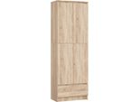 Akord Libreria Con Ante Rovere Sonoma 60X35X180 Cm