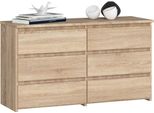 Comò CL100 Con 6 Cassetti In Rovere Sonoma Design Elegante E Funzionalità Ottimale