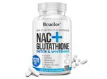 Nac+ Glutatione 2028 Mg (120 Capsule) Integratore Alimentare, Capelli, Pelle, Unghie, Cura Del Viso, Pulizia, Sbiancamento Della Pelle, Anti-Invecchiamento