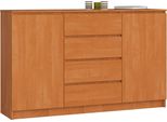 Akord Credenza 2 Ante 4 Cassetti Ontano 160X40X99 Cm