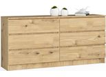 Akord Credenza 6 Cassetti Rovere Artigianale 160X40X77 Cm
