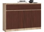 Akord Mobile 3 Ante 3 Cassetti Sonoma/Wenge 138X40X99 Cm