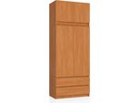 Akord Elemento Sovrapposto Per Armadio 2 Ante 2 Cassetti Ontano 90X51X234 Cm
