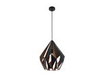 Apparecchio A Sospensione Carlton 1 Round, Ø X H: 385 Mm X 110 Cm, Nero/Rame