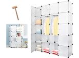Jiubiaz Armadio Bianco Con Martello Di Legno Scaffale A Innesto Armadio Multifunzionale Scaffale Fai Da Te