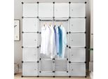 Jiubiaz Armadio Armadi Scaffale Per Bambini Scaffale Per Bagno Scaffale Per Scarpe Fai Da Te Armadio Stabile 20 Cubi Bianco