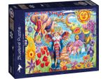 Bluebird Puzzle Elefanti In Giardino 2000 Pezzi