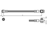 Tubo Freno 285Mm Metzger Per Vw Passat B5.5